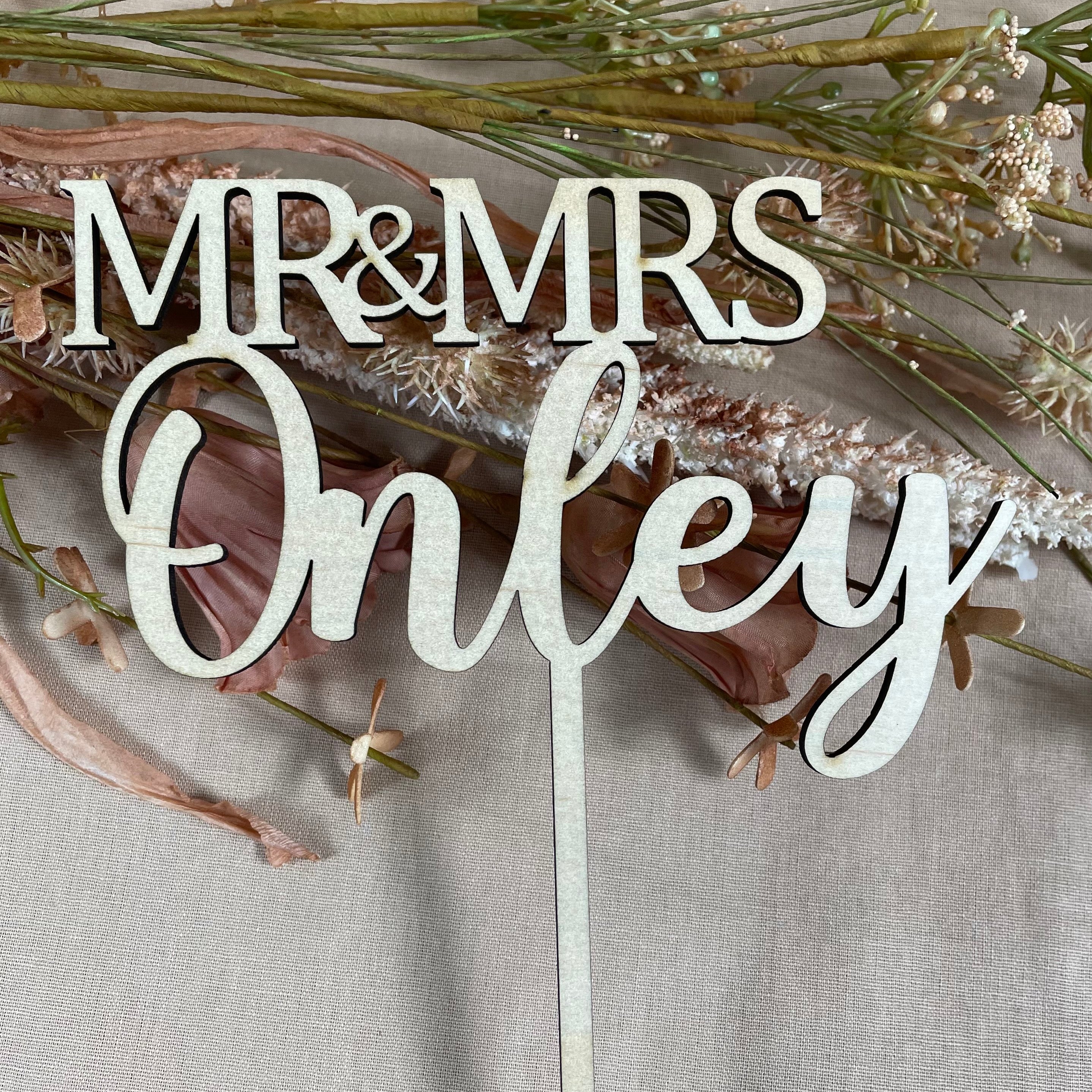 mr and mrs cake topper melbourrne