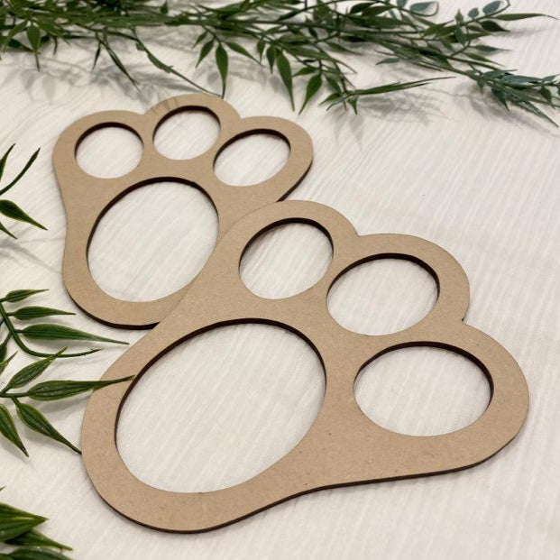 Bunny feet stencils