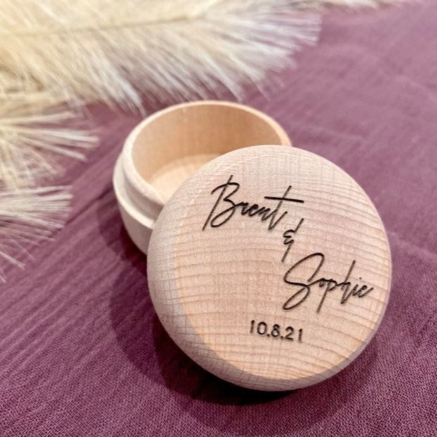 personalised wedding ring box