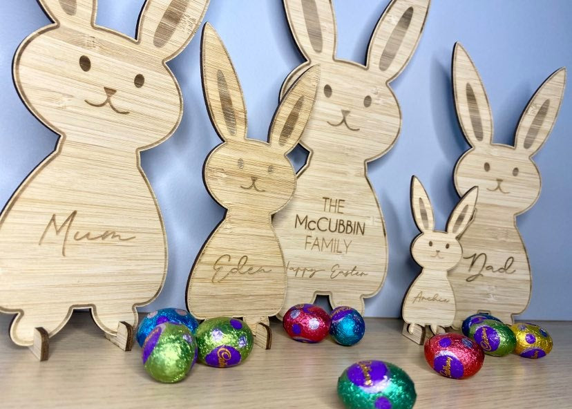 personalised easter bunny family