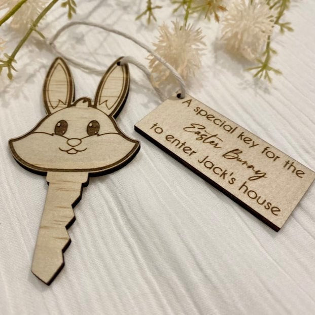 Persoanlised easter bunny key