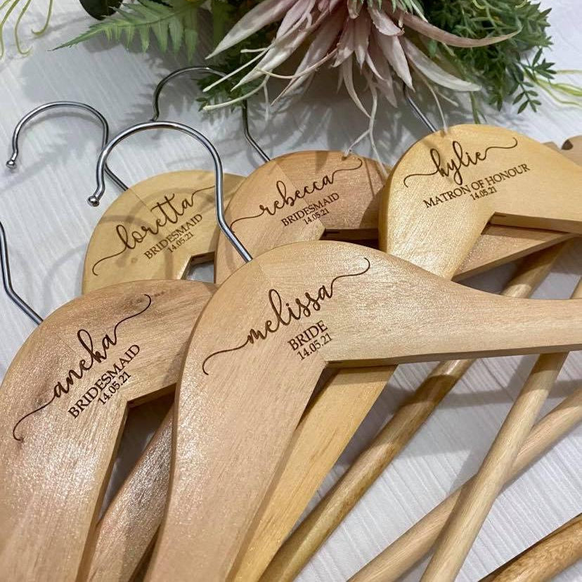 custom wedding hangers