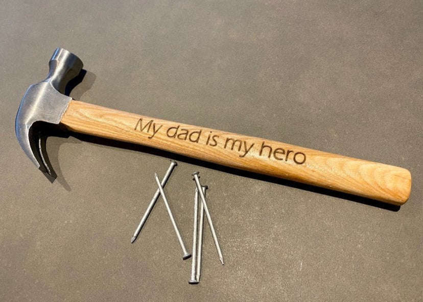 personalised fathers day hammer