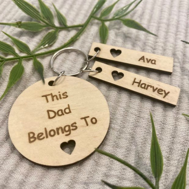fathers day tag keyring