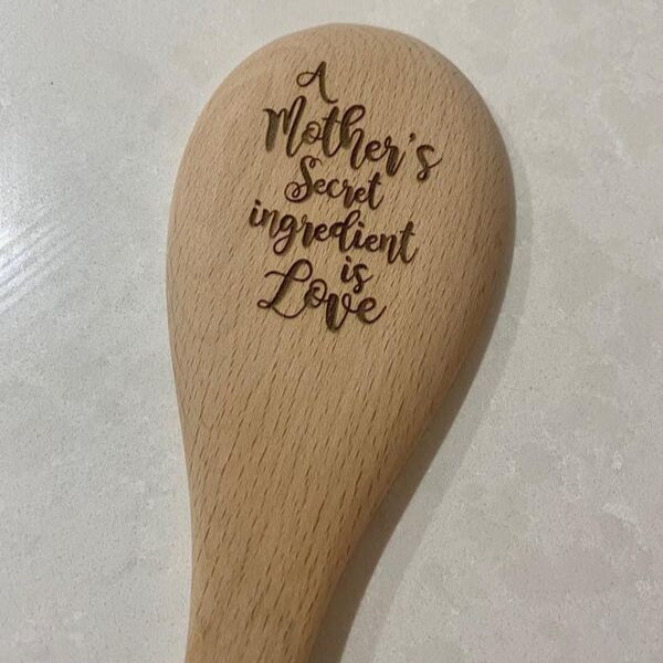 personalised wooden spoon