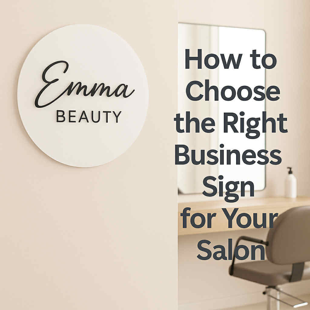 How to choose the right business sign for your salon
