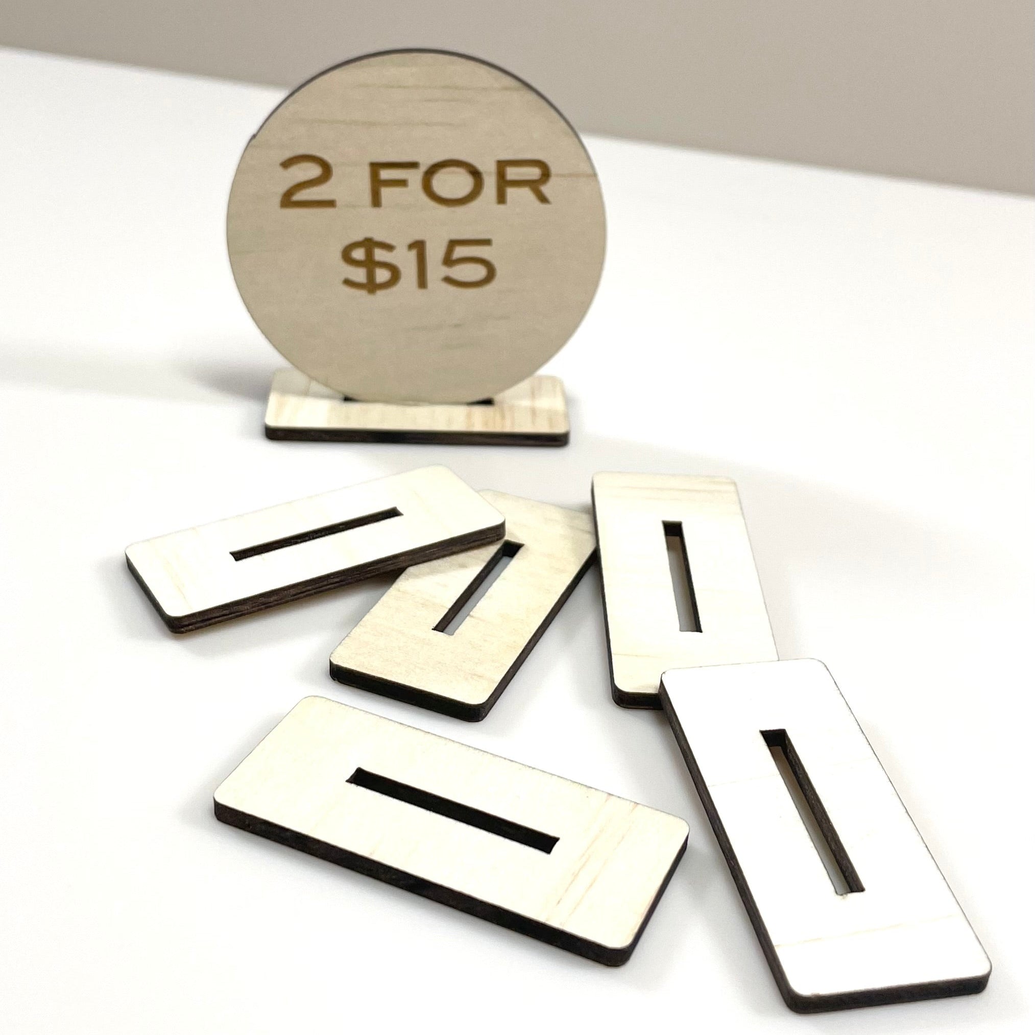 Product price disc stands