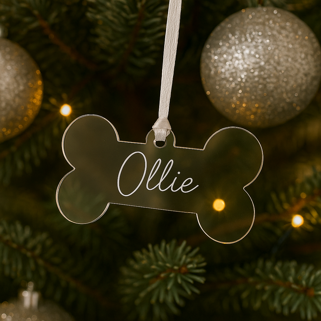 Personalised pet Christmas ornament 