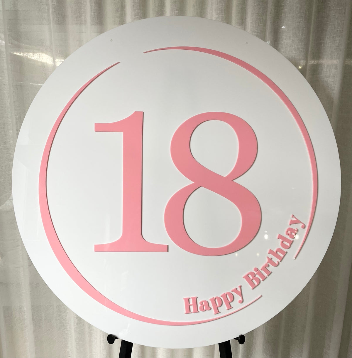 18th birthday sign 