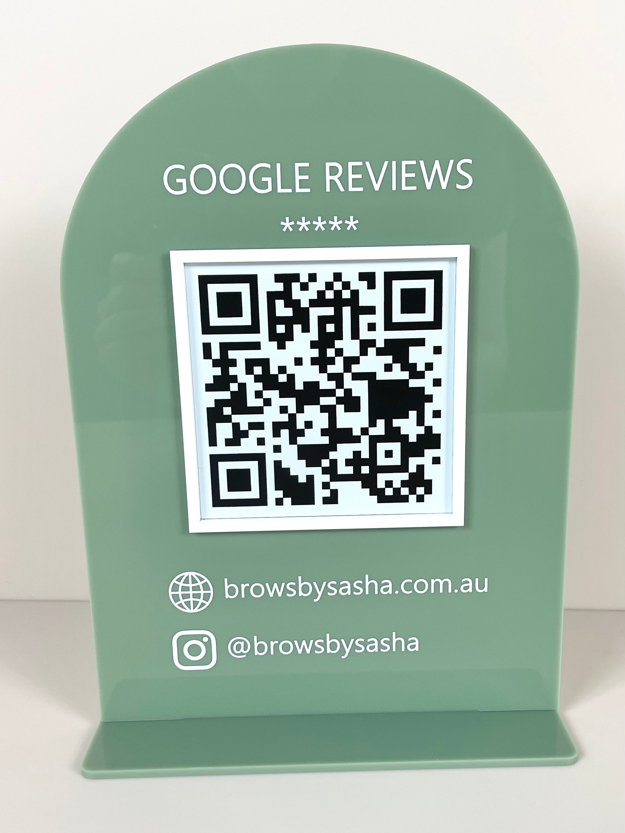 Google review stand 