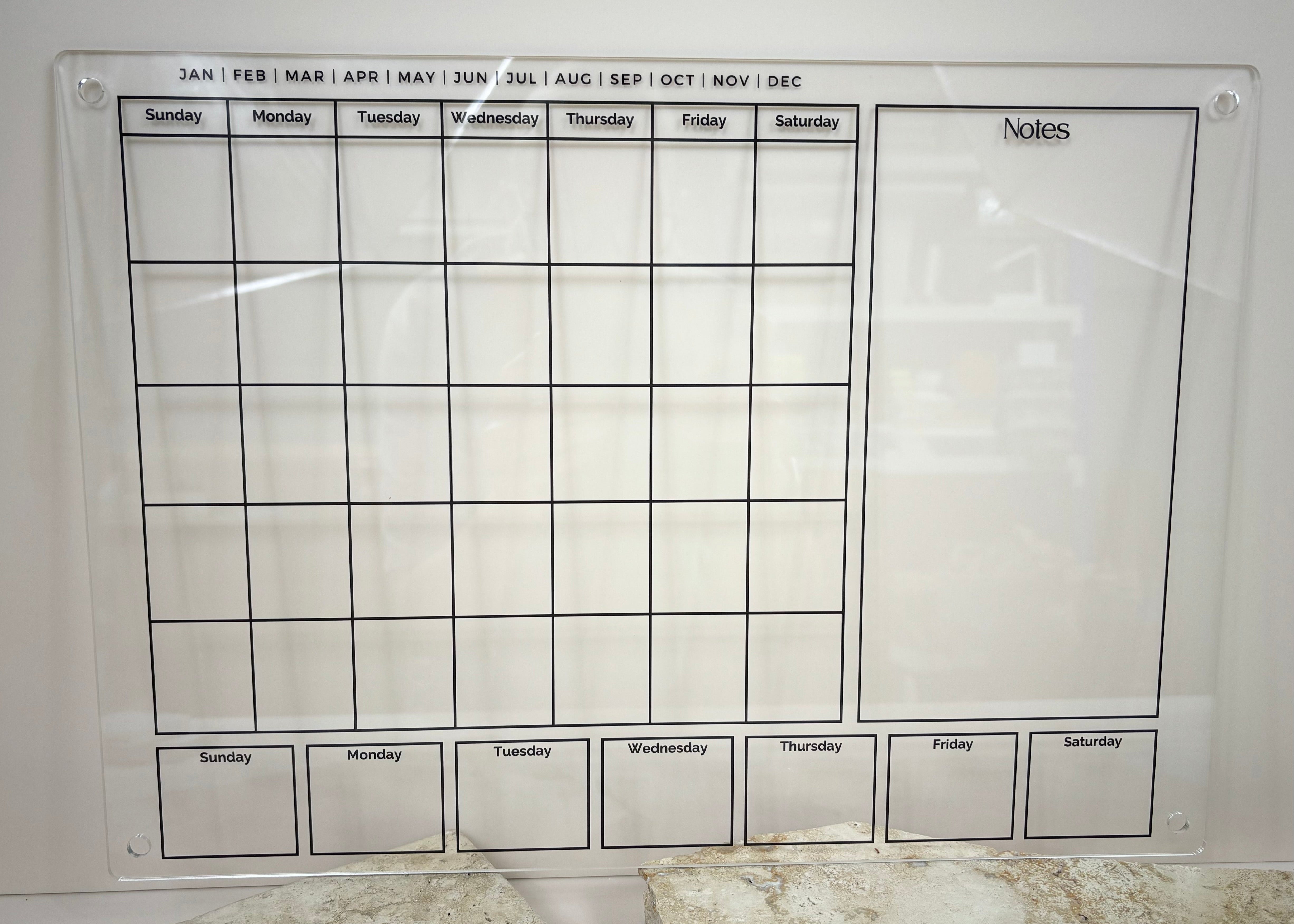 Custom personalised plastic planners 