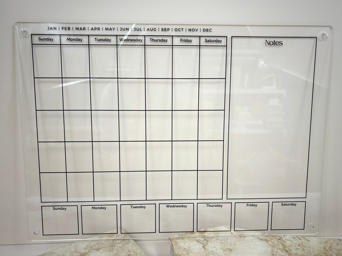 Custom personalised plastic planners 