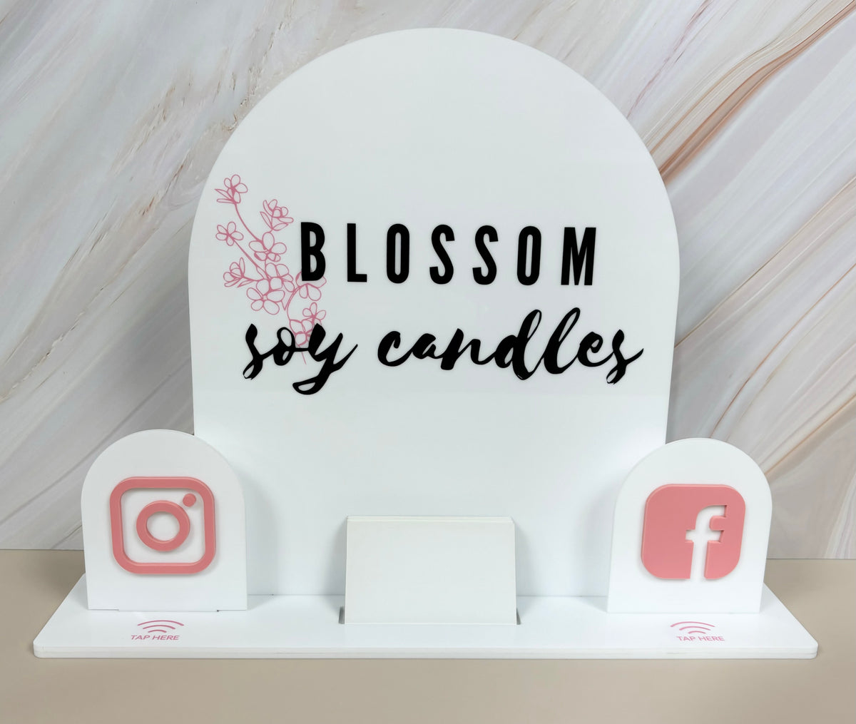 NFC business sign and stand 