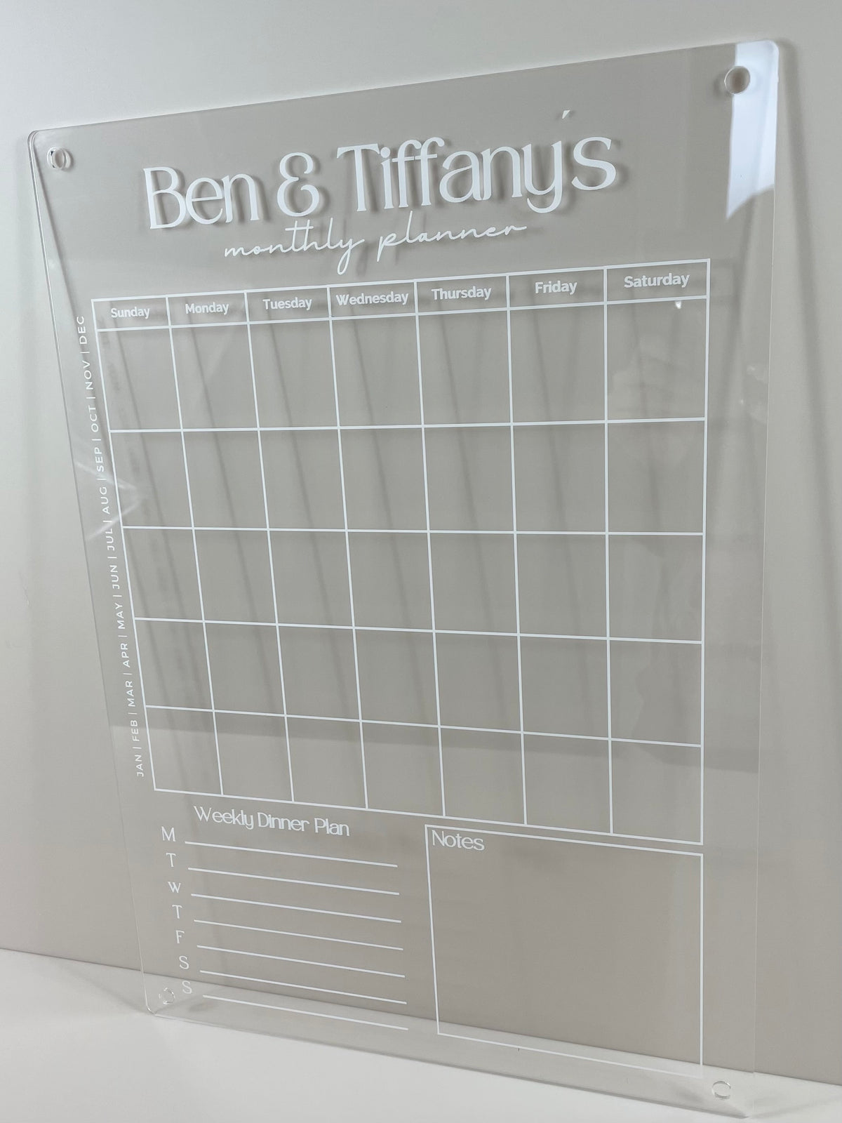 custom acrylic planner 
