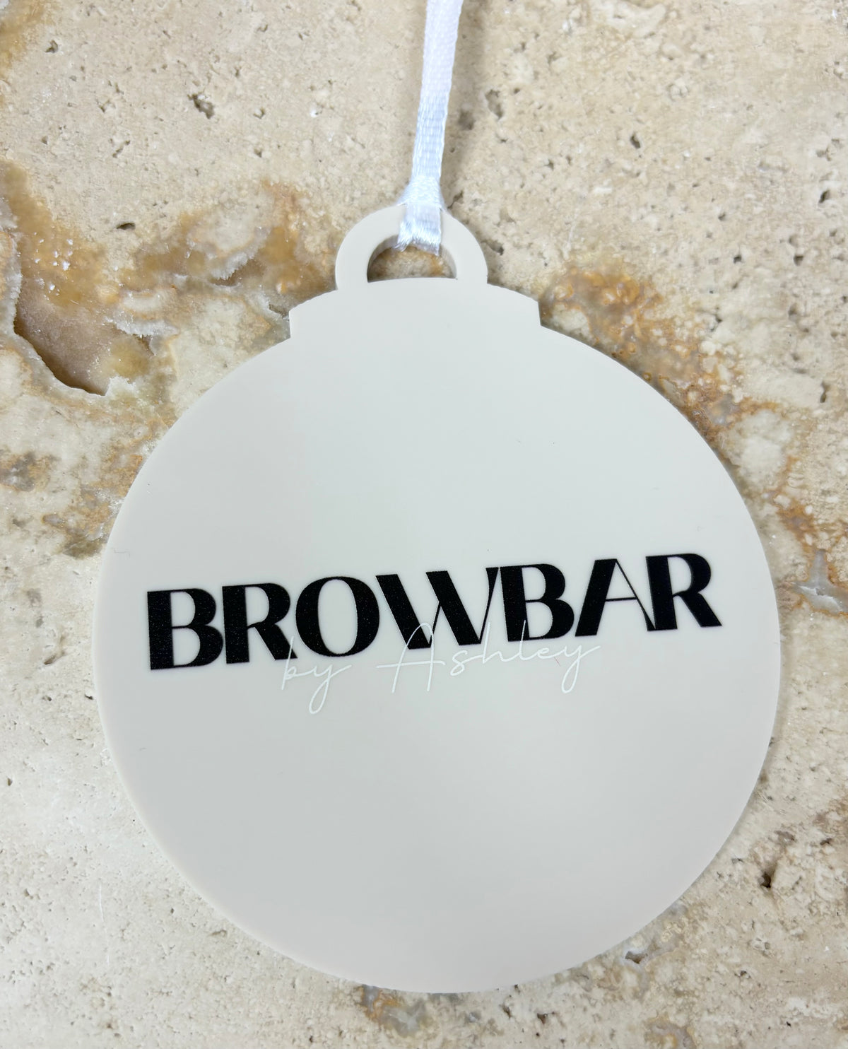 Business logo Christmas bauble
