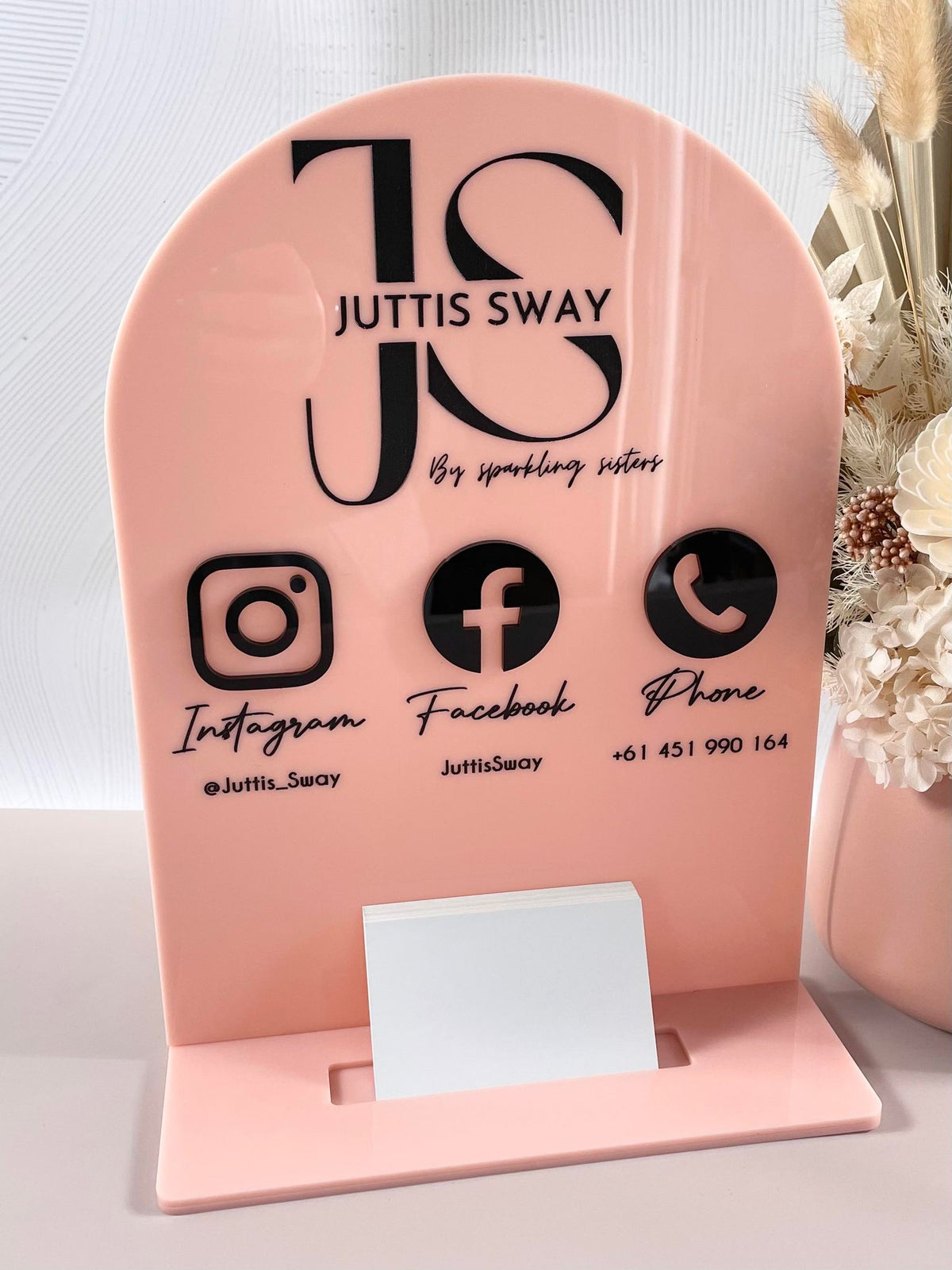 Card holder - signature display