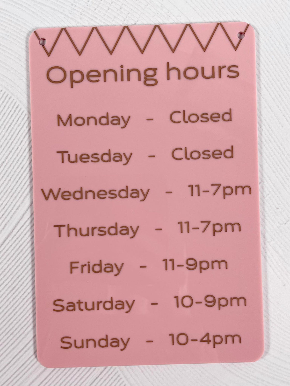 Opening hours #1