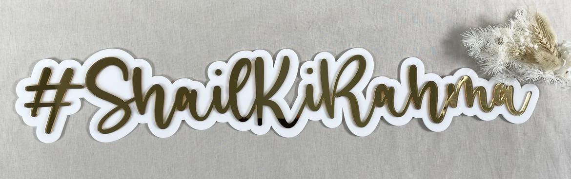 Layered name plaques (acrylic)
