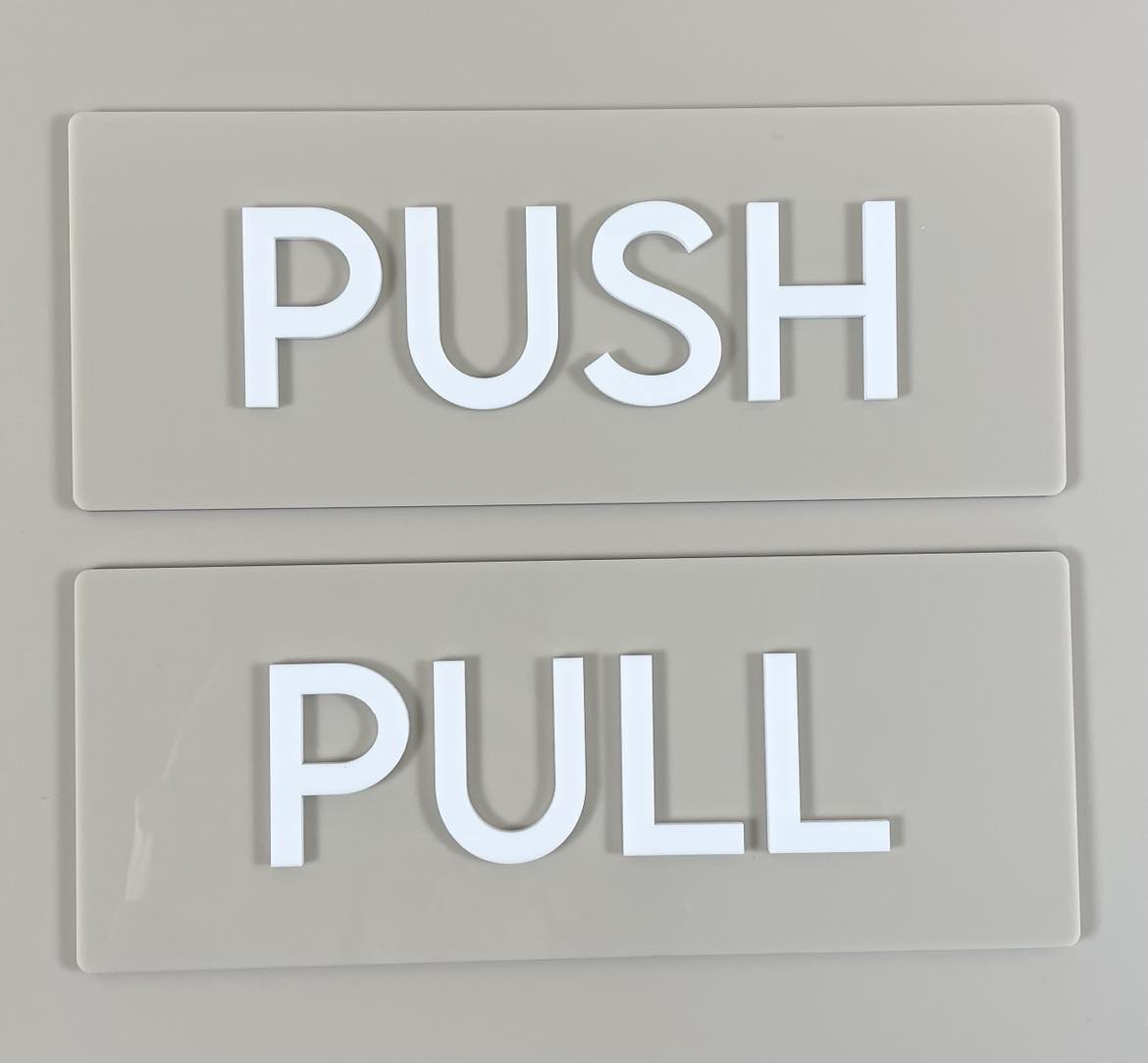 Push pull sign