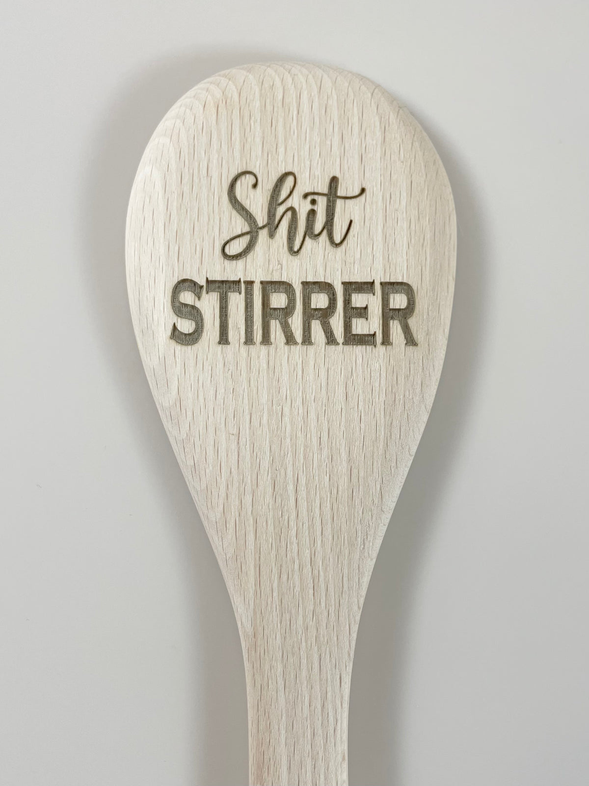 shit stirrier wooden spoon 