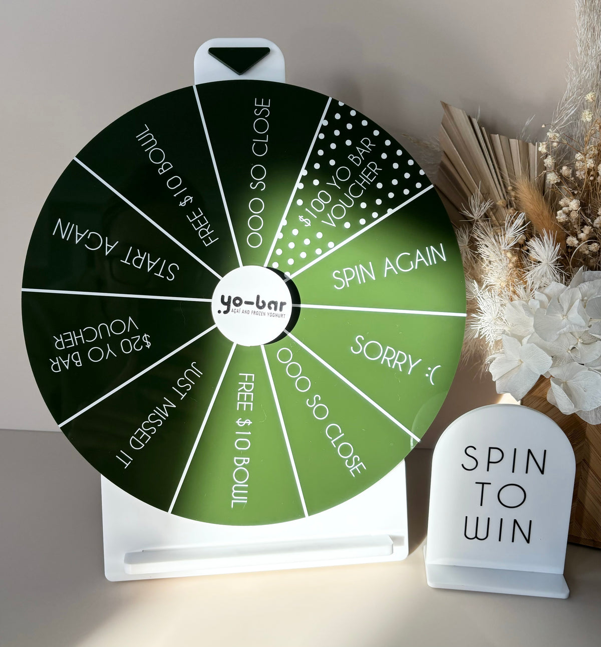 Custom spin to win wheel 