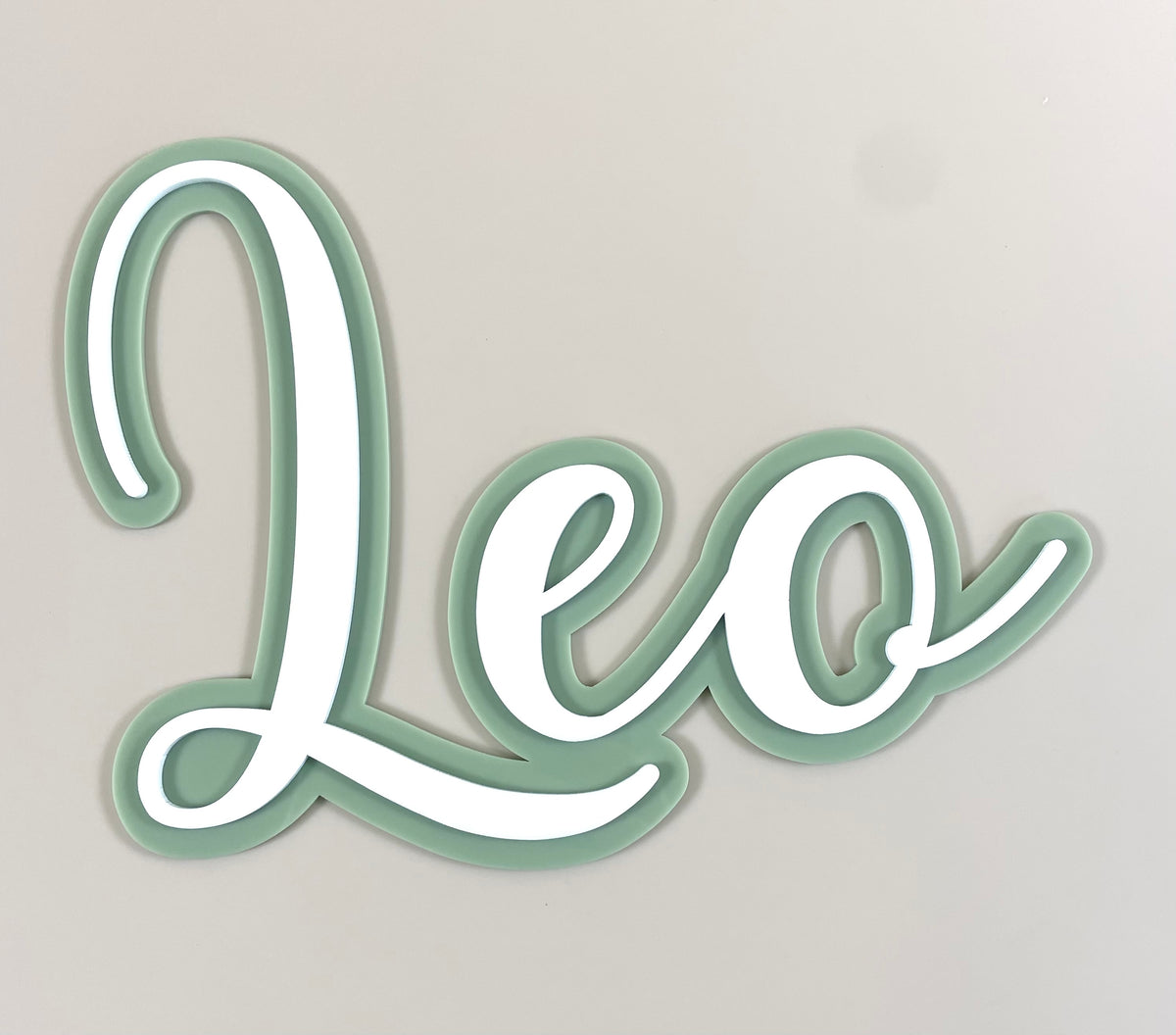 3D acrylic name sign 