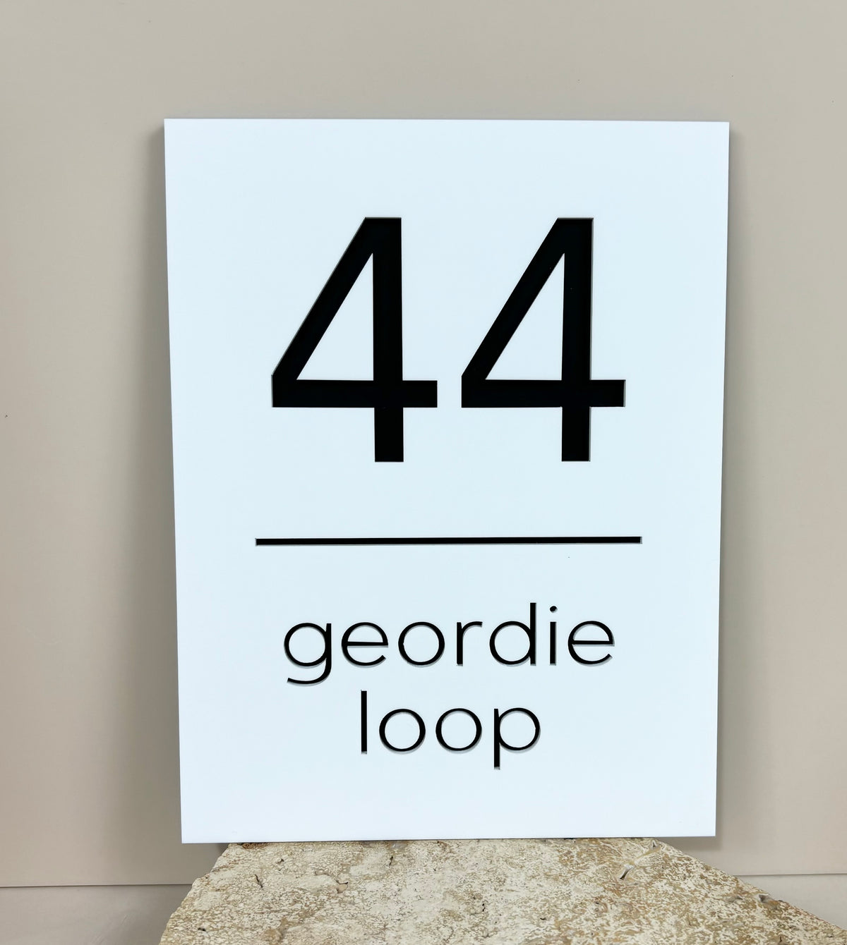 Custom address sign 