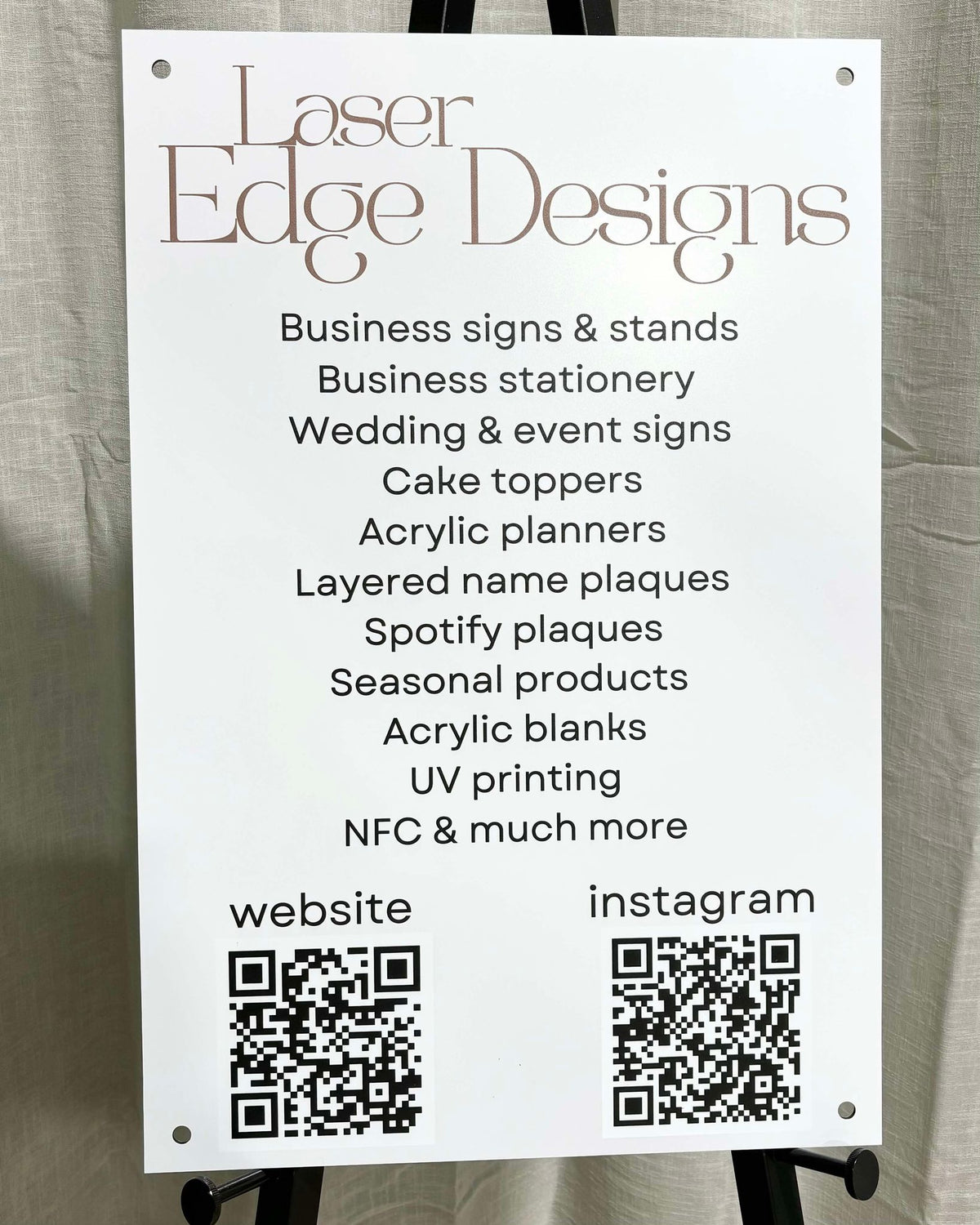 Aluminium signs