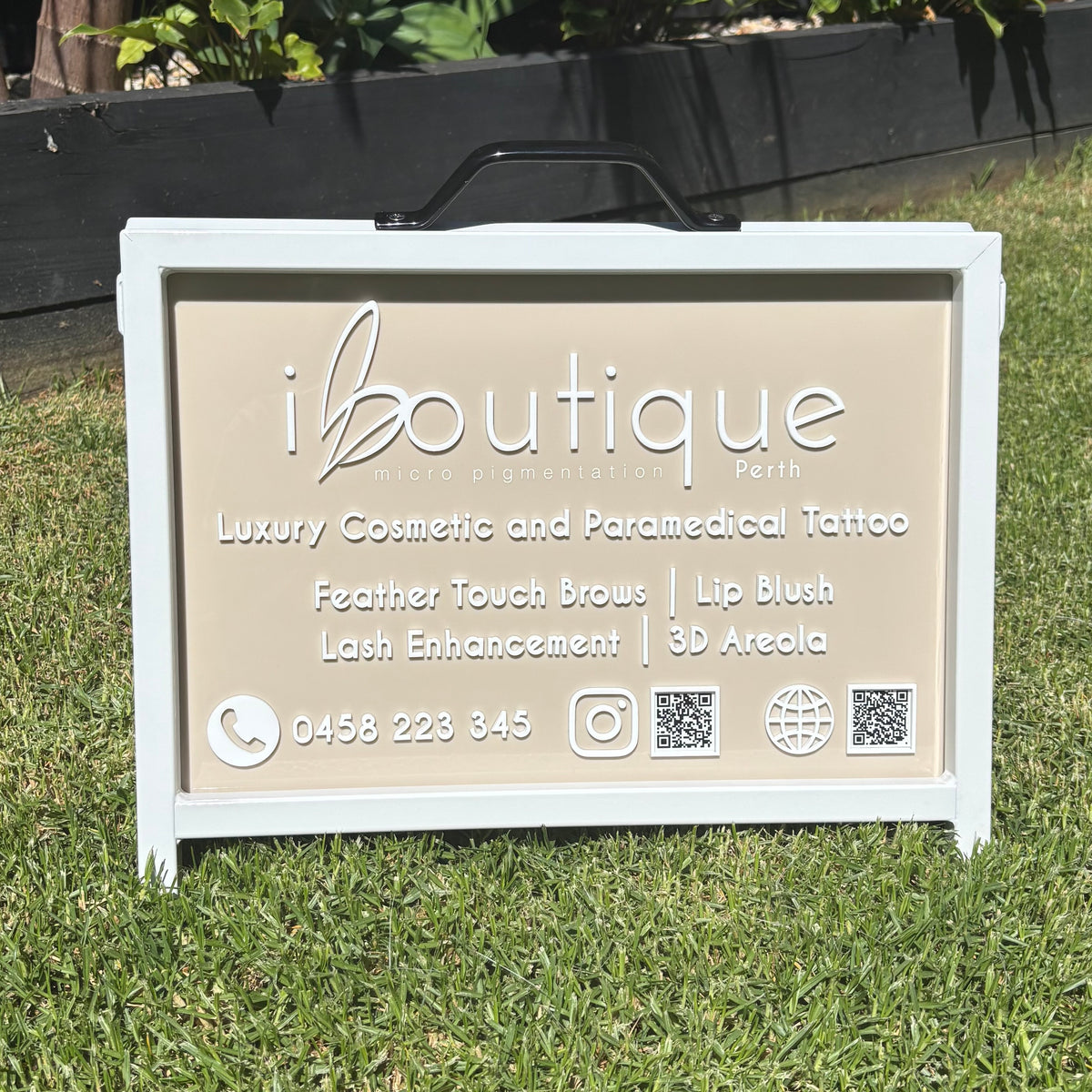 Custom Landscape A‑Frame Signs | 3D Acrylic A Frames for Business
