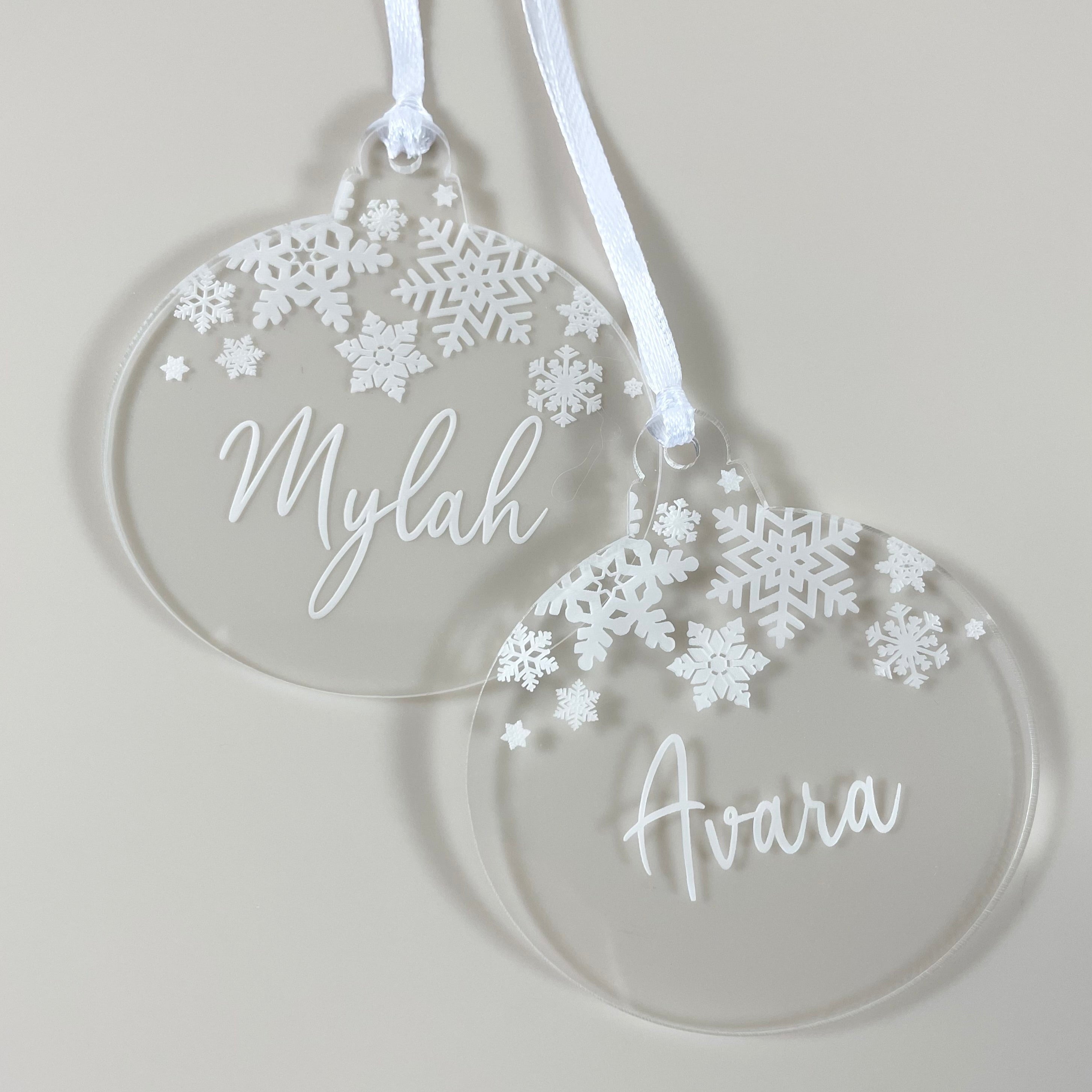 snow flake bauble 