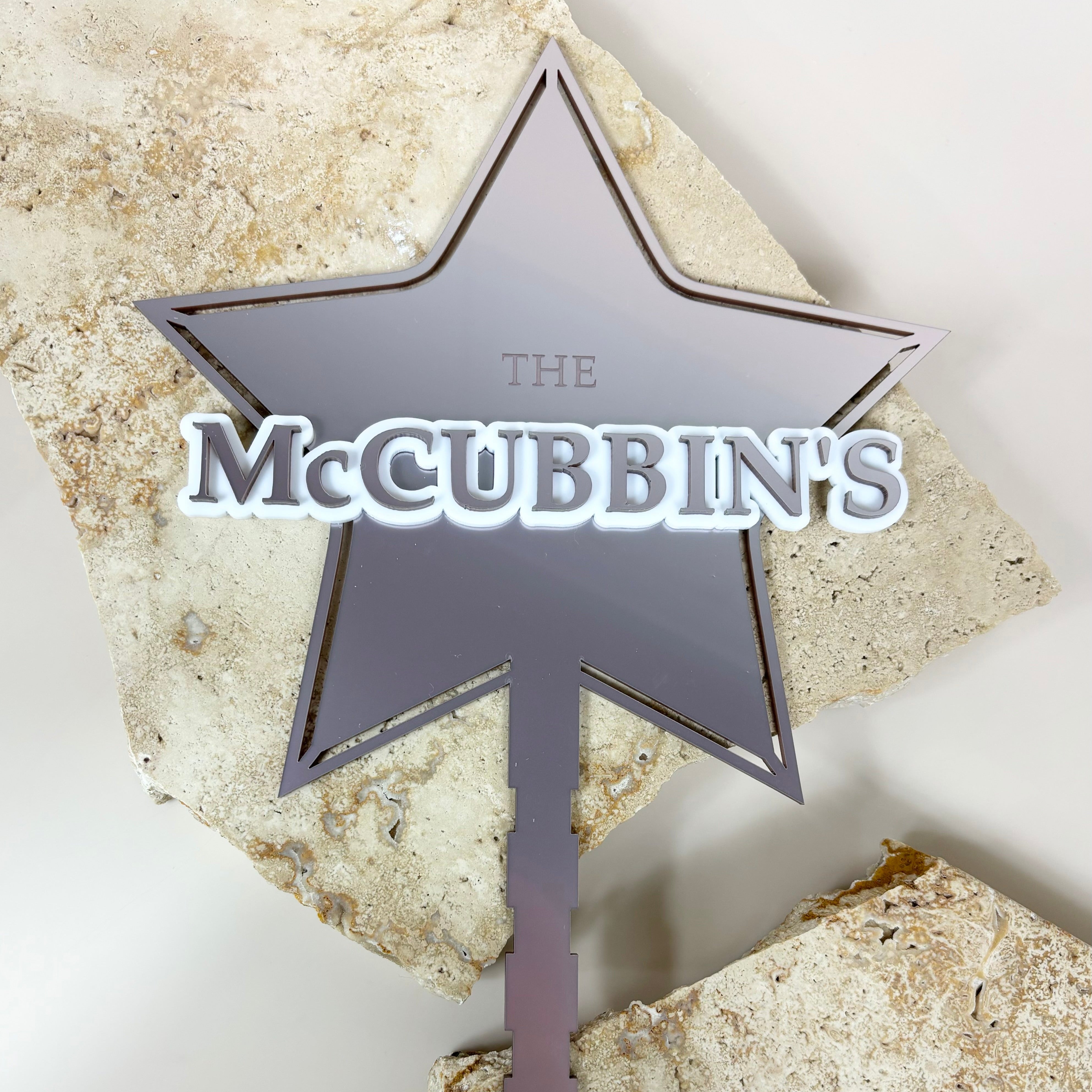 Custom star tree topper 