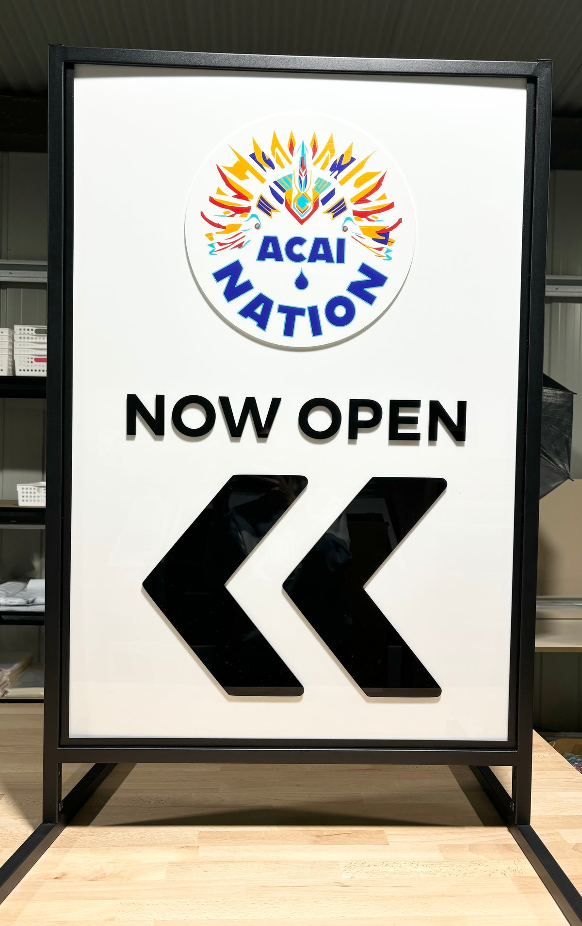 Custom advertising stands 
