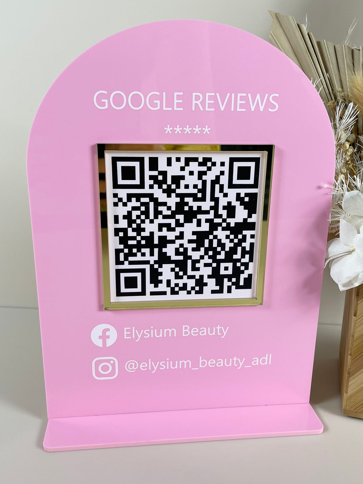 Google review stand 
