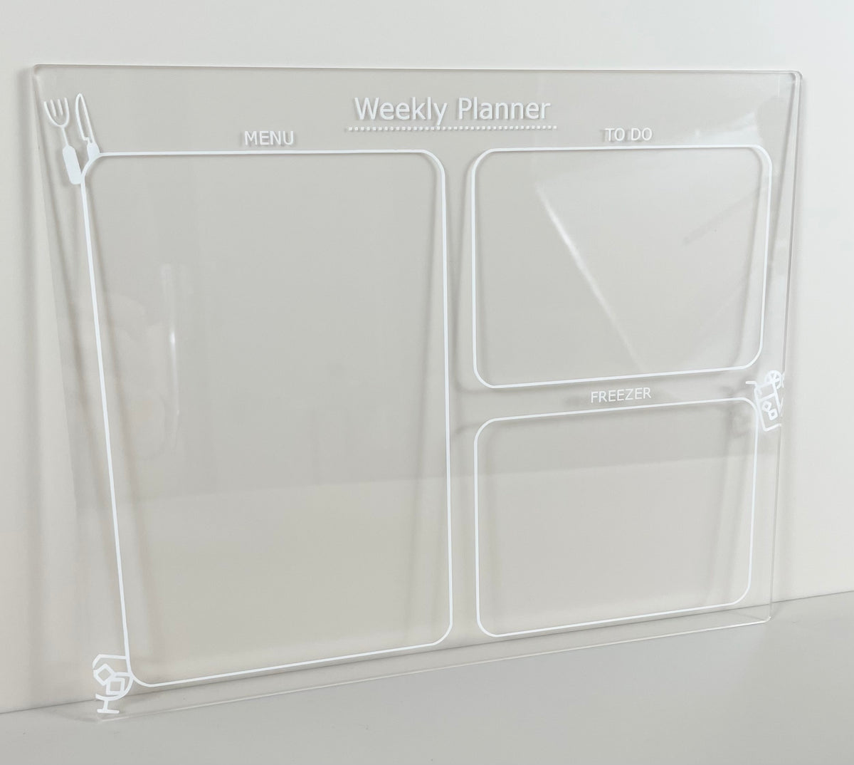 Custom acrylic planner 