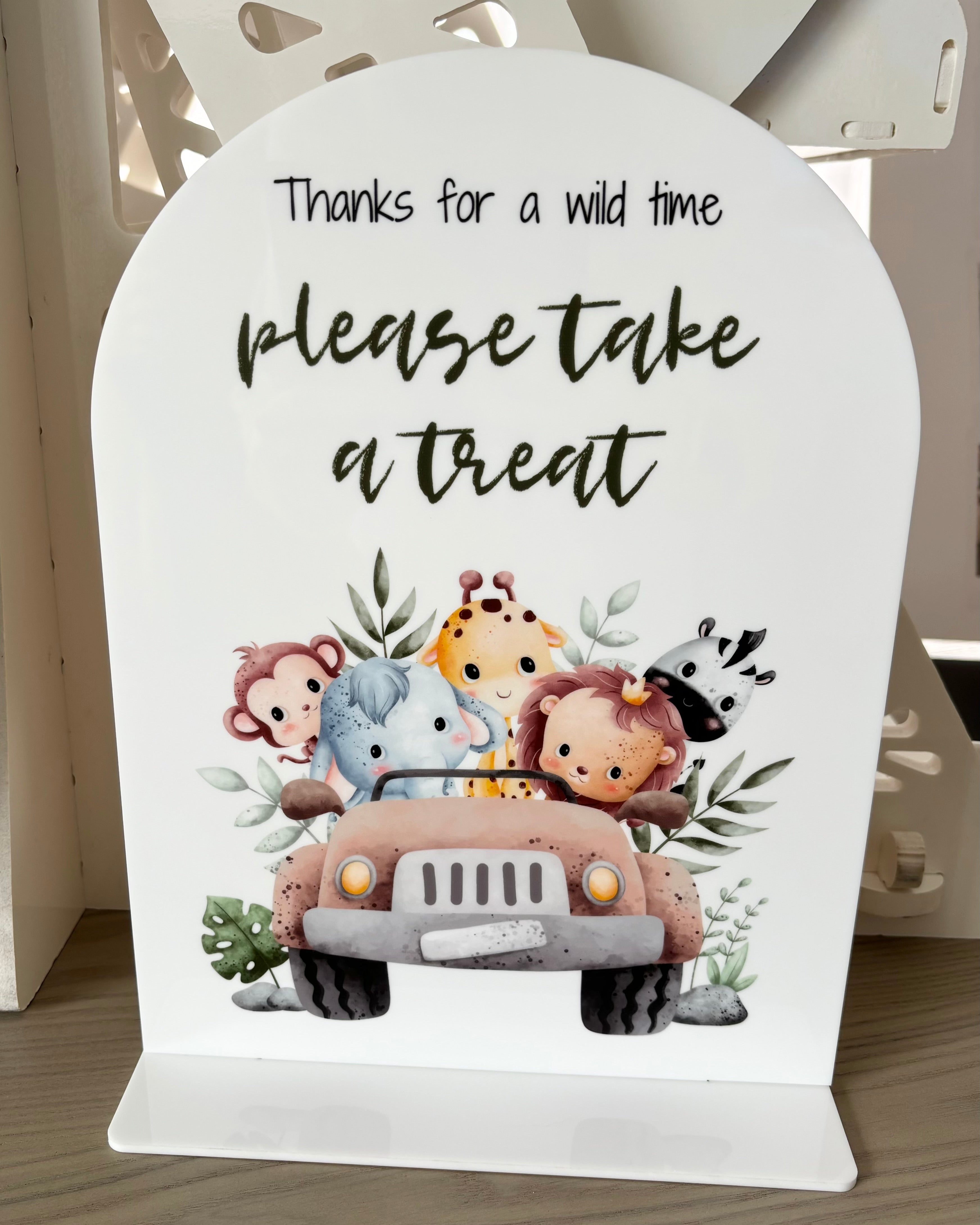 Custom event table signs 