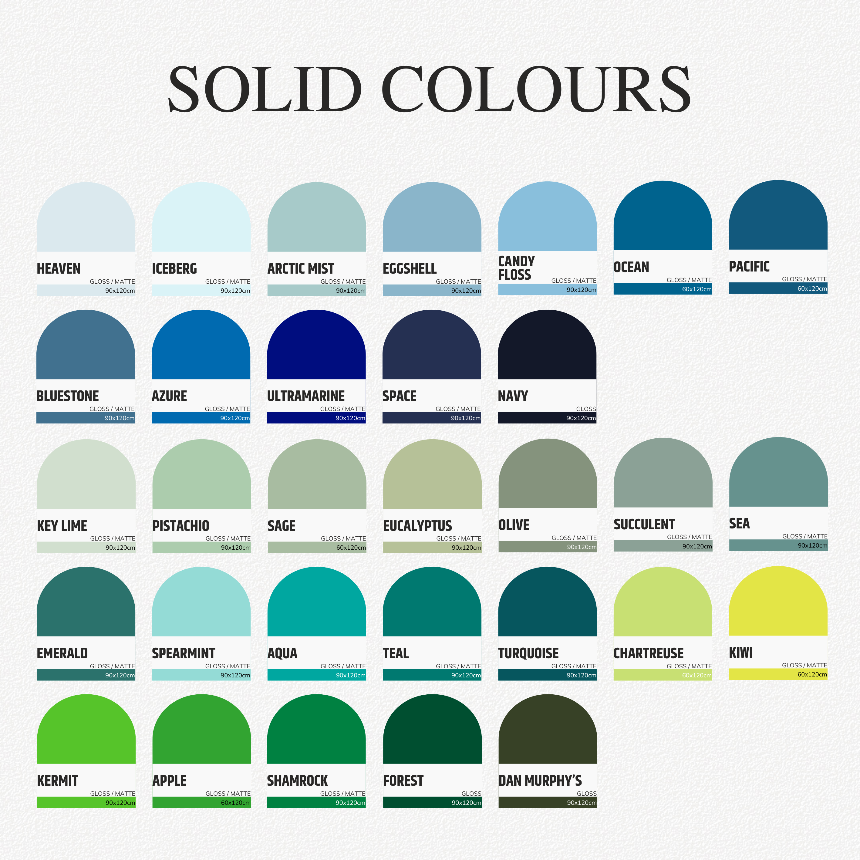 Colour samples