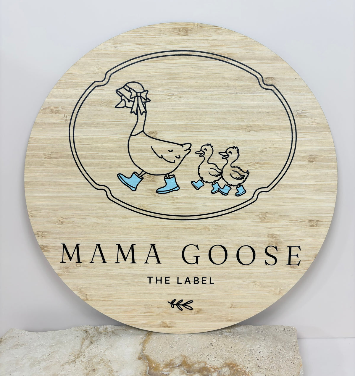 Bamboo business signs 