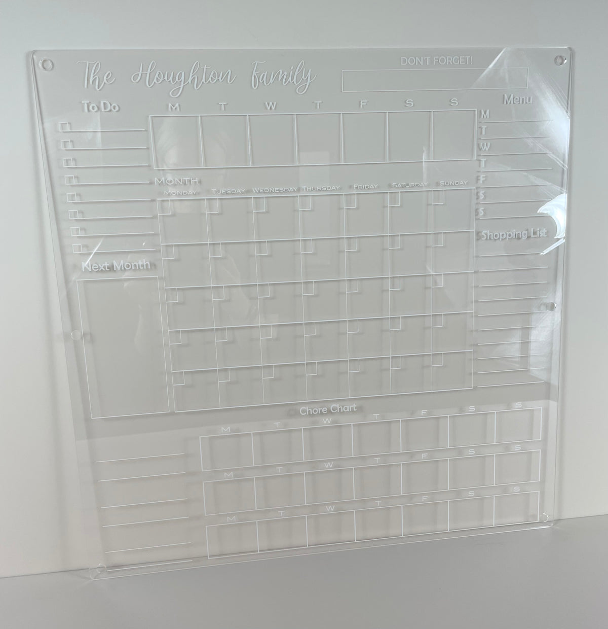 Custom acrylic planners 