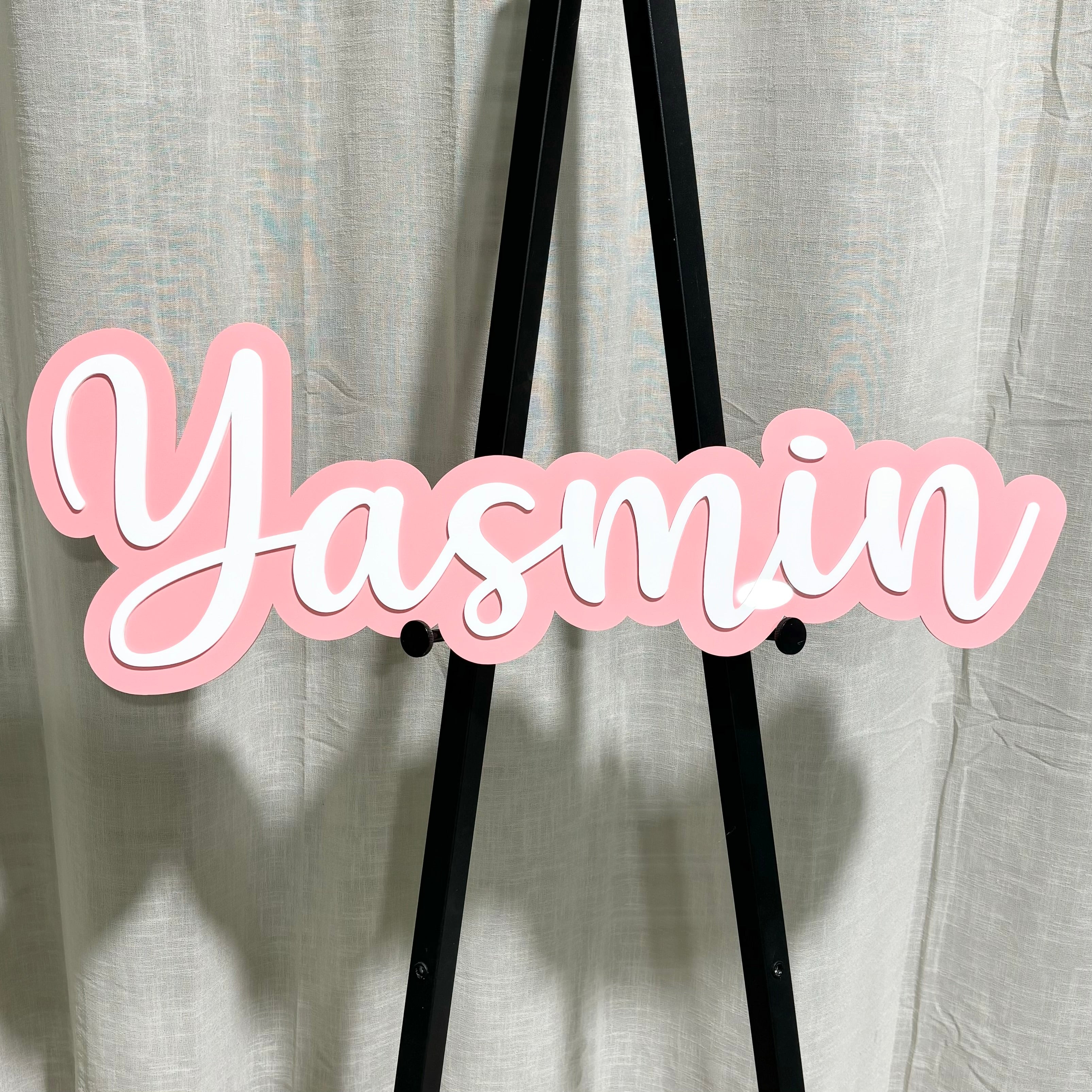 3D name sign 