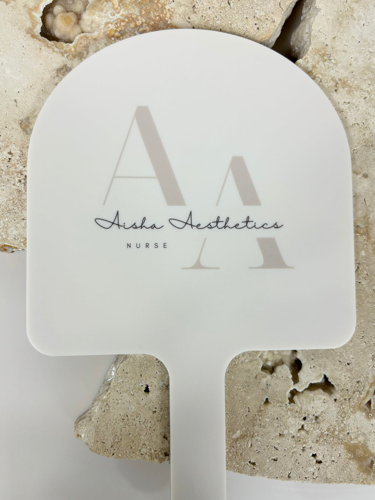 Custom arched handheld mirrors 