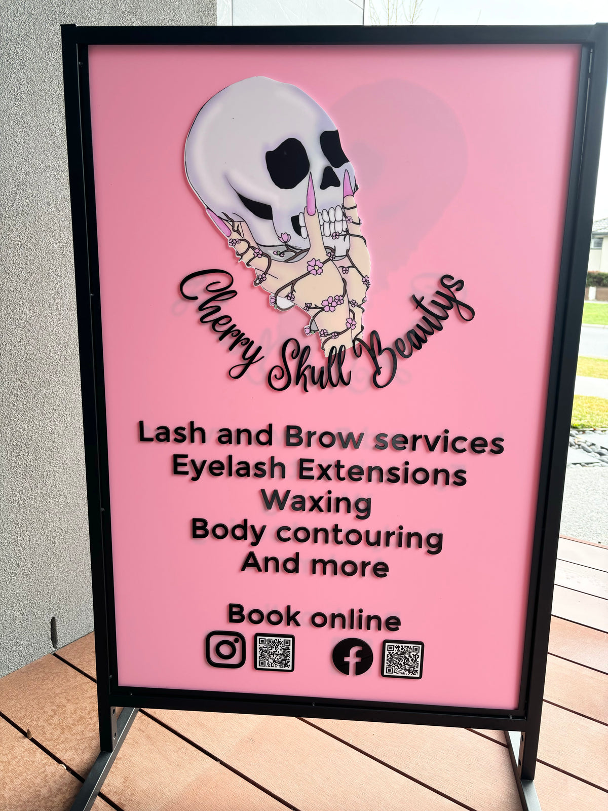 T frame advertising stand 