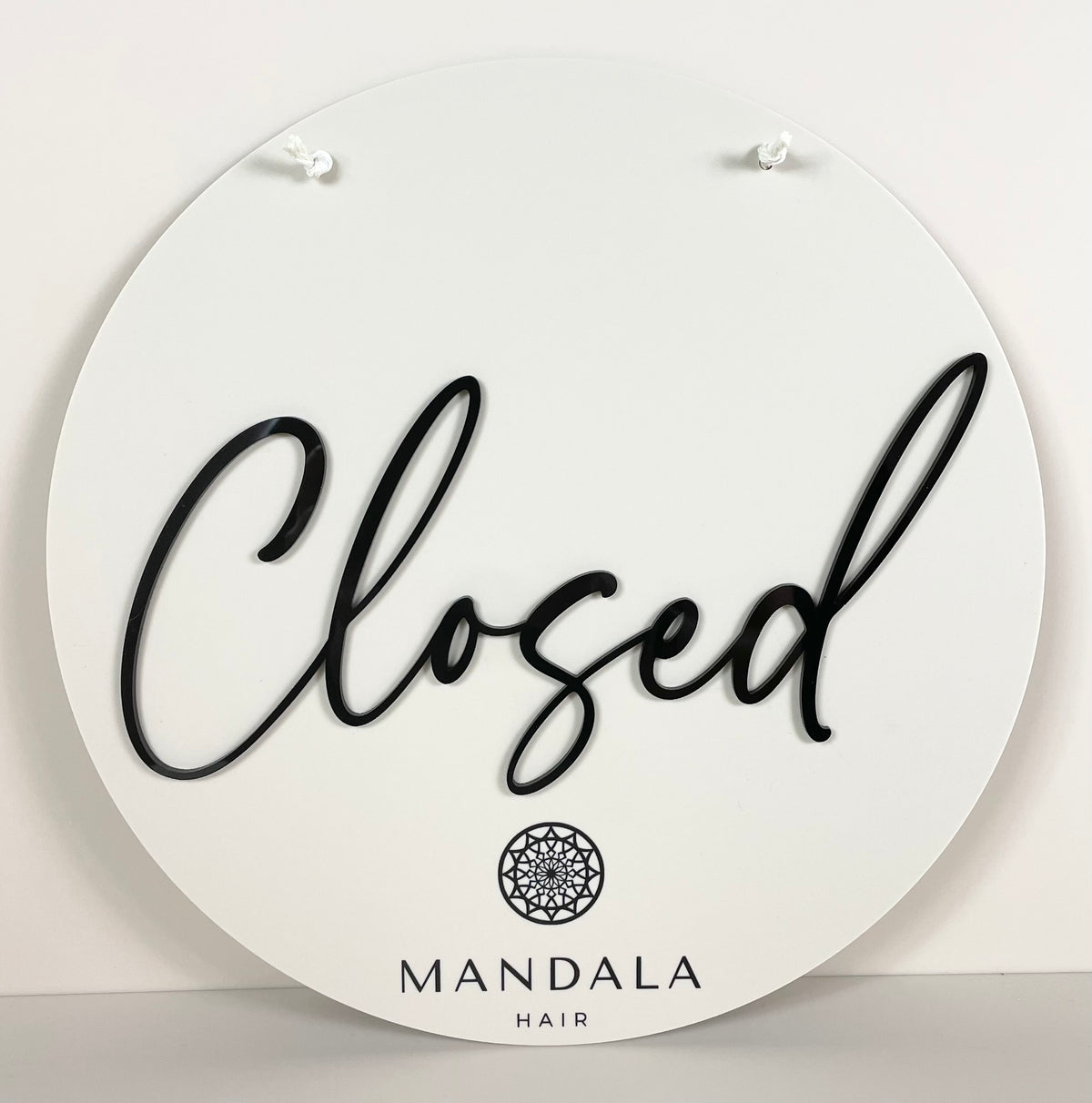 Custom open closed sign 