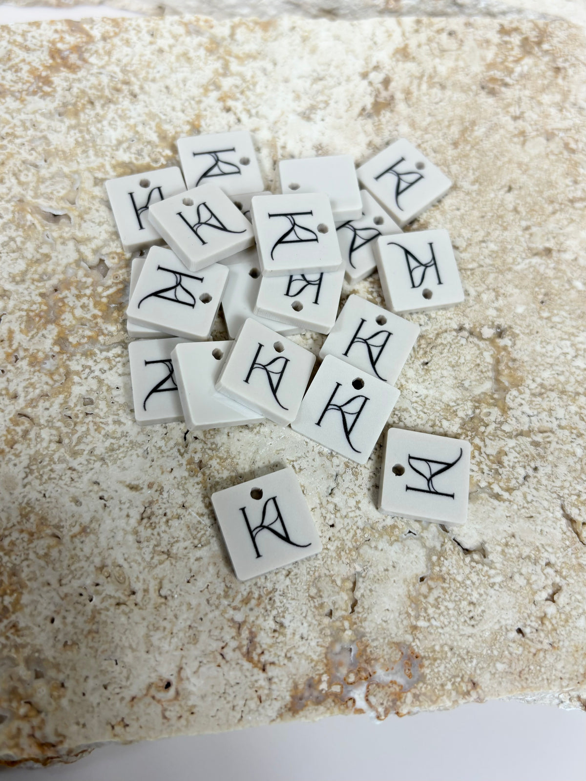 Small acrylic name tags 