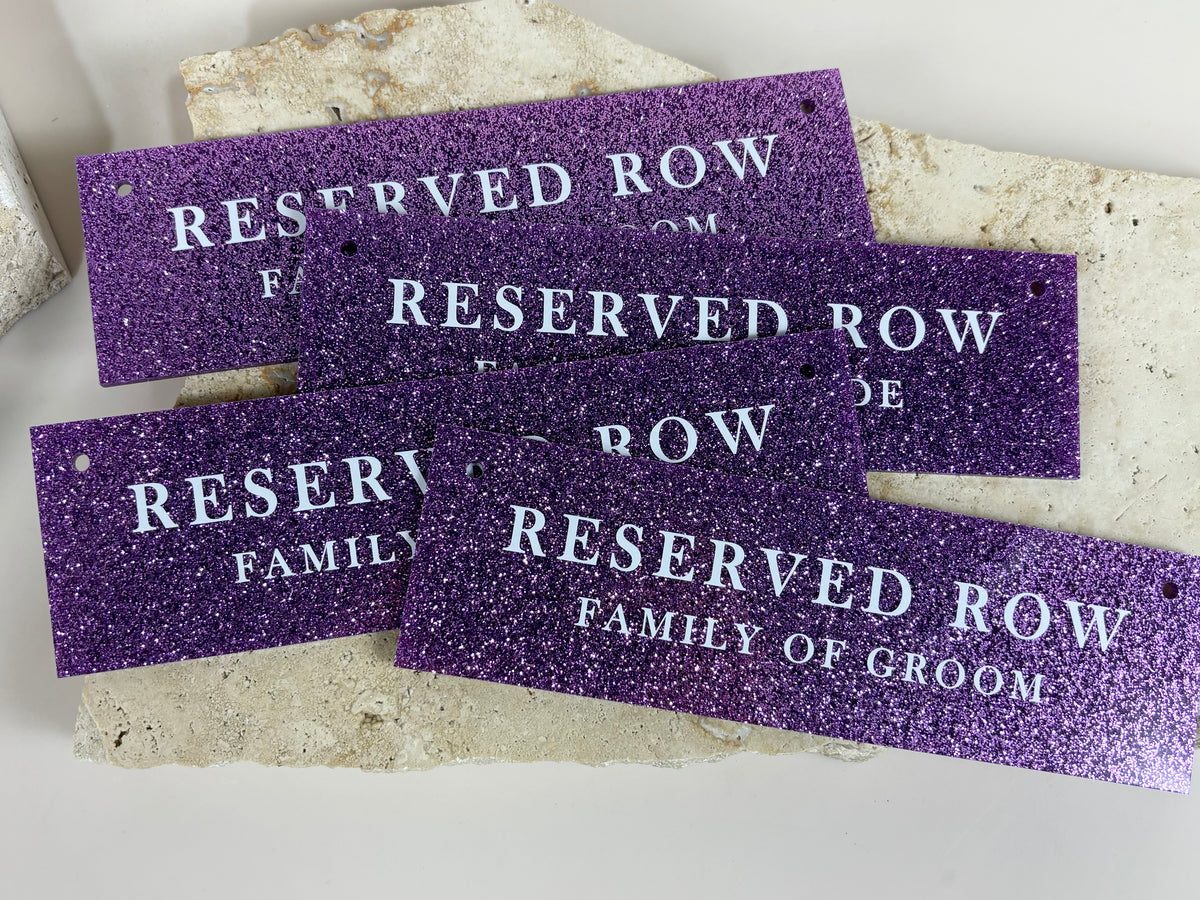 Reserved row signs 