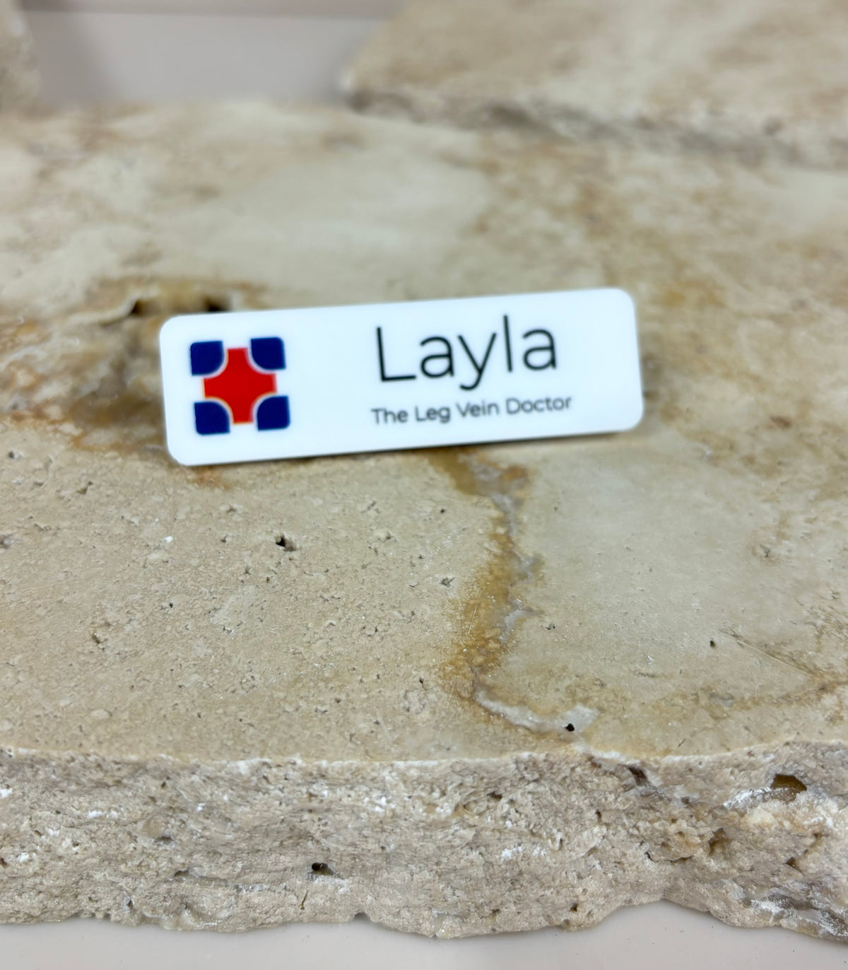 Custom coloured name badges 