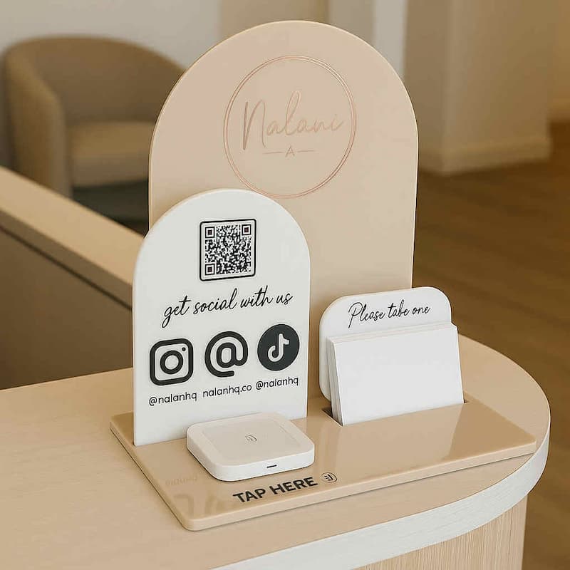 Business sign stand