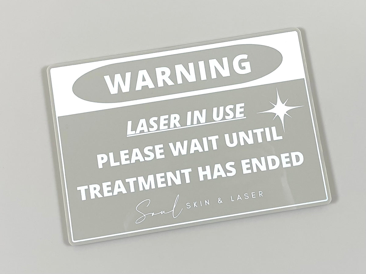 Custom warning sign 