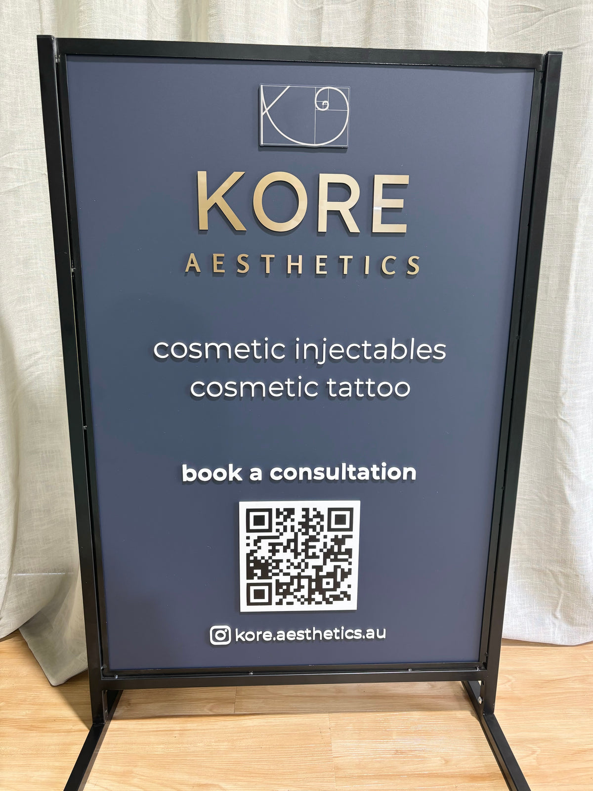 T frame advertising stand 