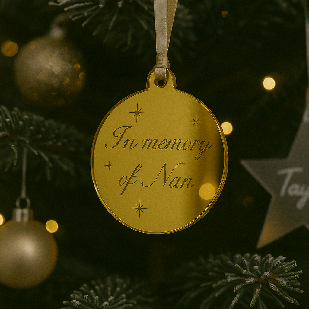 In memory Christmas ornament 