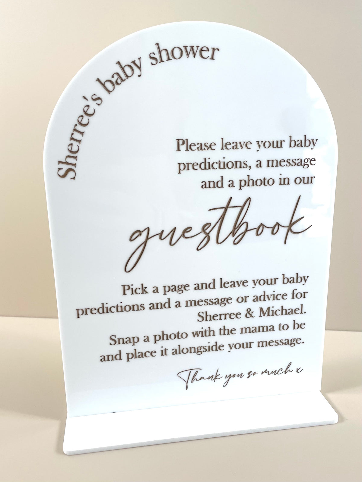 Guestbook sign 